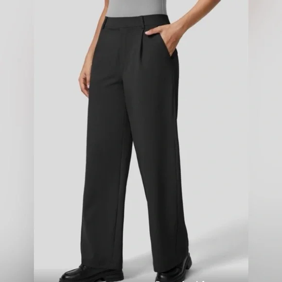 Halara High Waisted Plicated Side Pocket Straight Leg Work Pants NWT Siz… - Picture 2 of 12